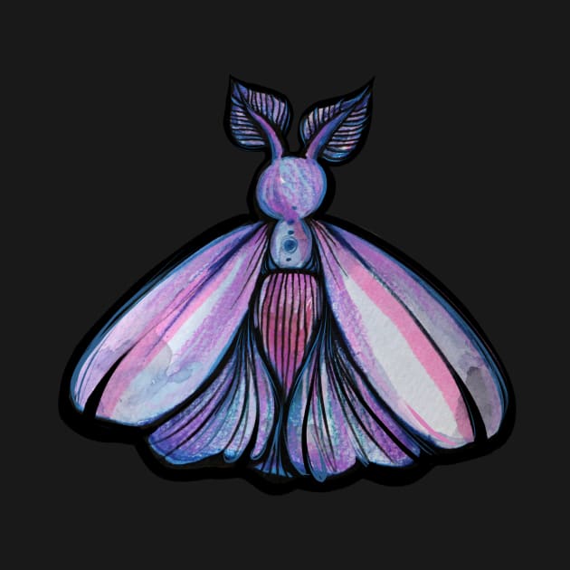 Luna Violet Moth by bubbsnugg