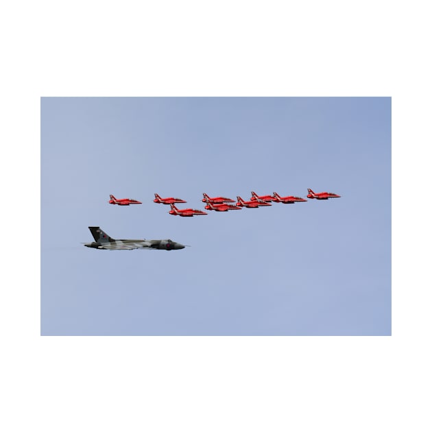 Red Arrows + Avro Vulcan by CGJohnson