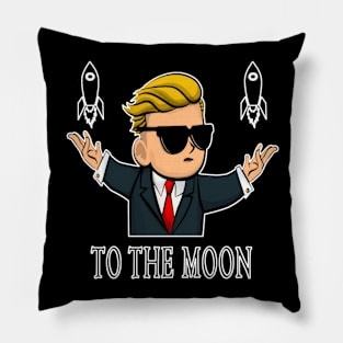 To The Moon Rockets Pillow