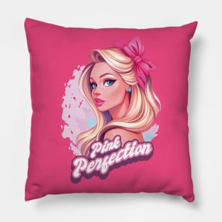 Pink Perfection Barbie Beauty Girl Pillow