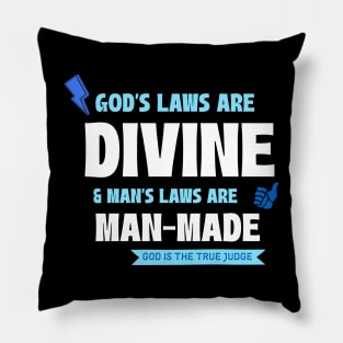 God Is The Judge Pillow