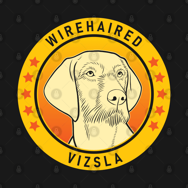 Wirehaired Vizsla Dog Portrait by millersye