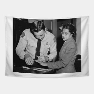 Pop Threads Rosa Parks Fingerprinting Mugshot Tapestry