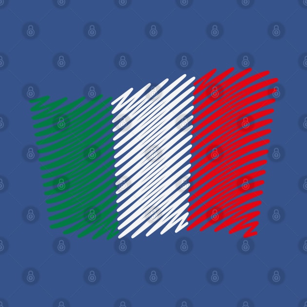 Flag Of Italy / Tricolor (Scribble) by MrFaulbaum