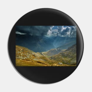 Mountains and clouds landscape Pin