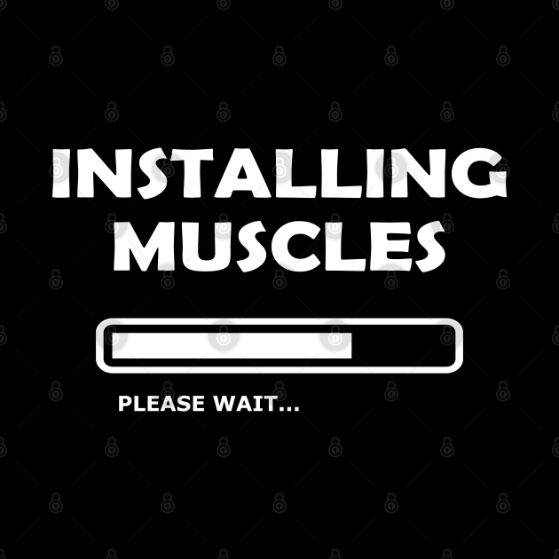 Bodybuilder - Installing Muscles please wait by KC Happy Shop