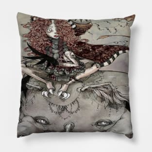 Dragon Girl Pillow