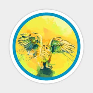 Silent Wings - Owl Design Magnet