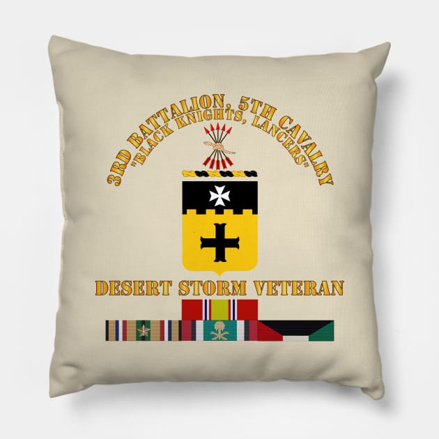 3rd Bn, 5th Cavalry - Desert Storm Veteran Pillow by twix123844