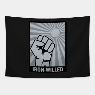 Iron-Willed - Fist - Rising Sun Tapestry