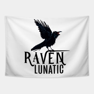 Raven Lunatic Funny Asylum Tapestry