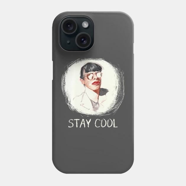 Stay cool portrait Phone Case by Khasis