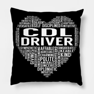 Cdl Driver Heart Pillow