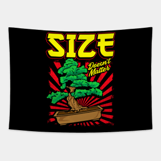 Cute Size Doesn't Matter Small Bonsai Tree Plant Tapestry