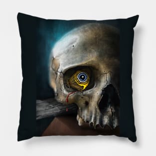 Butterfly Skull Pillow