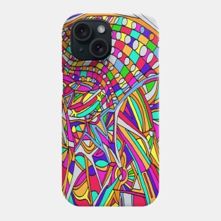 Abstract Flowers Phone Case