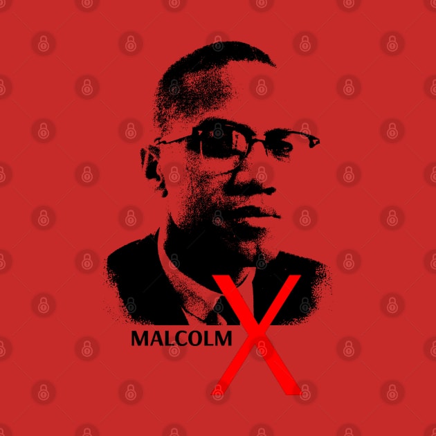 malcolm x portrait by phatvo