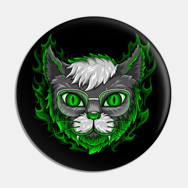 Tommy the Venomous Cat Pin by spidericks