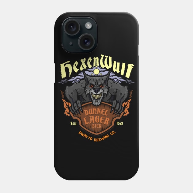 Hexenwulf Dunkel Lager Phone Case by JonathanDodd_Draws