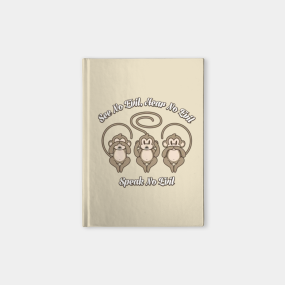 See No Evil Notebooks Teepublic