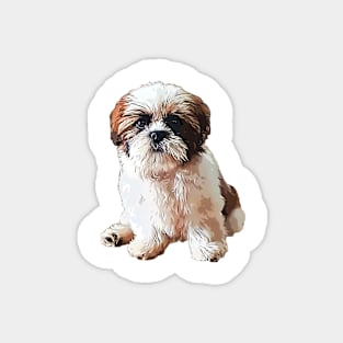 Shih Tzu Cute Puppy Dog Magnet