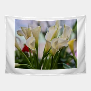 Calla flowers blooming Tapestry