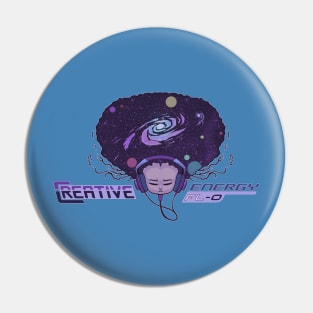 WEIRDO - Crative Energy Flo - Universe - Full Color - Steel Blue Pin