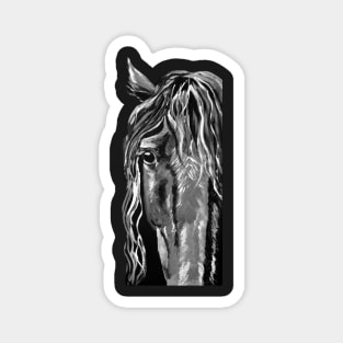 Friesian Silhouette Magnet