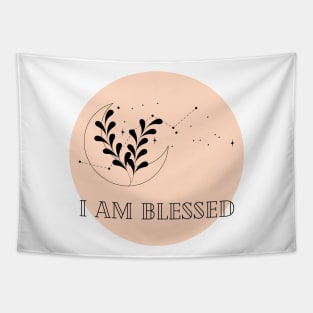 Affirmation Collection - I Am Blessed (Orange) Tapestry