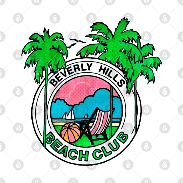 Beverly Hills Beach Club - Retro Summer Design by DankFutura