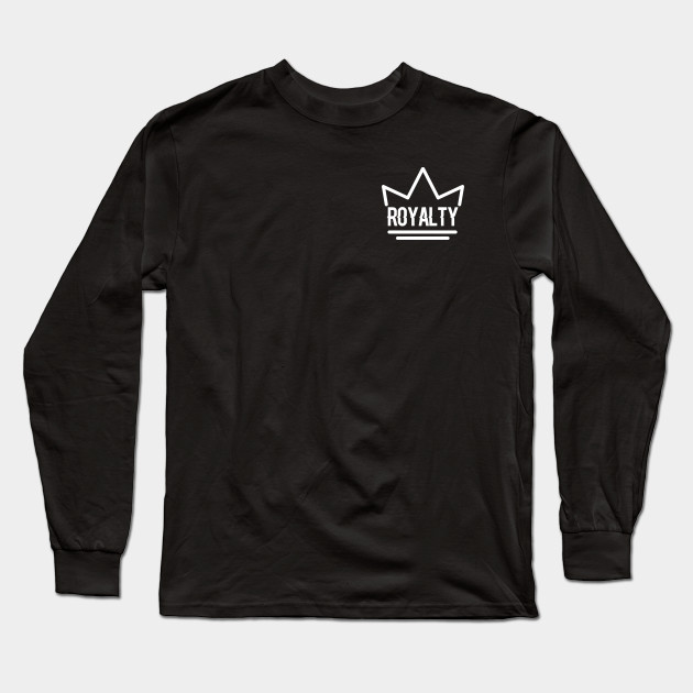 Royalty White Crown Logo Royalty White Crown Logo Long Sleeve