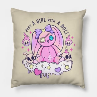 Hot goth doll Pillow