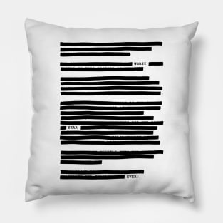 Redacted - Worst Year Ever Pillow