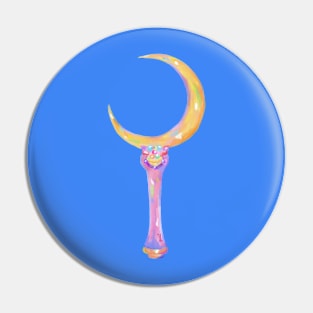 moon wand blue Pin