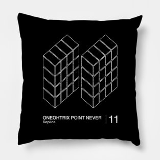 Oneohtrix Point Never / Minimalist Graphic Artwork Design Pillow