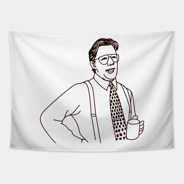 Office Space Bill Lumbergh Meme Tapestry by Meme Gifts