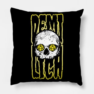 Demi Lich DnD Skull Dice Pillow