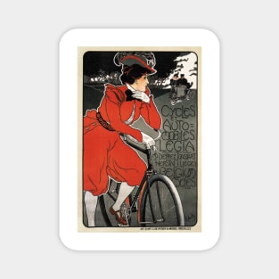 LEGIA Cycles Belgium Art Nouveau Vintage Bicycle Advertisement Magnet