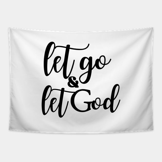 Let Go and Let God Tapestry by Therapy for Christians