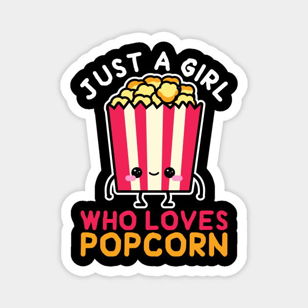 Girl Popcorn Magnet by shirtsyoulike