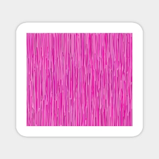 Pink Rain Digital Stripes Magnet