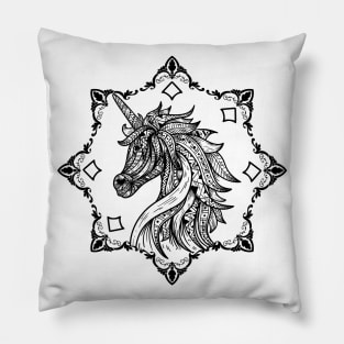 Mandala Unicorn Spirit Pillow