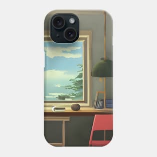 Vintage Japanese Space to Study Alone as an Introvert Phone Case