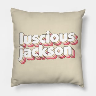 Luscious Jackson // 90s Style Fan Design Pillow