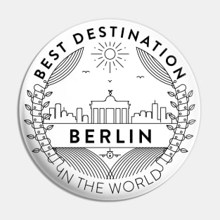 Berlin Minimal Badge Design Pin