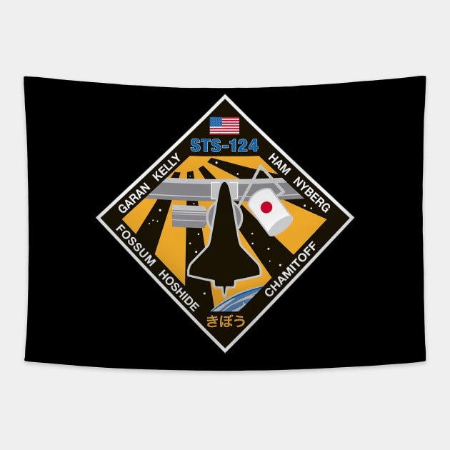 STS-124 Mission Patch Tapestry by Spacestuffplus