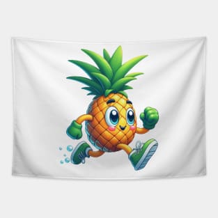 Pineapple Jogging Tapestry