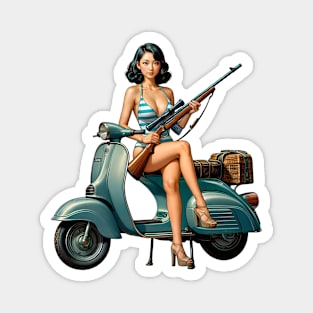 Scooter Girl Magnet