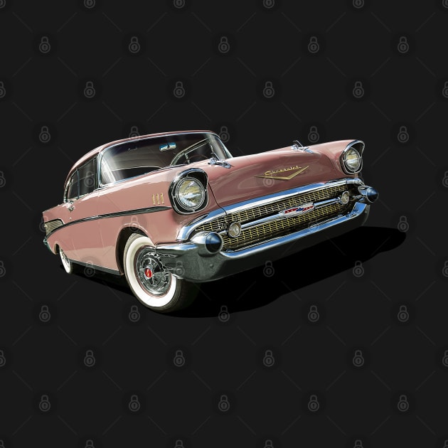 1957 chevrolet bel air in rose by candcretro