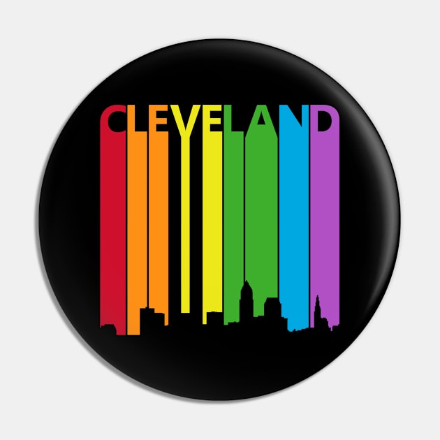 Cleveland Skyline LGBT Pride Pin by GWENT